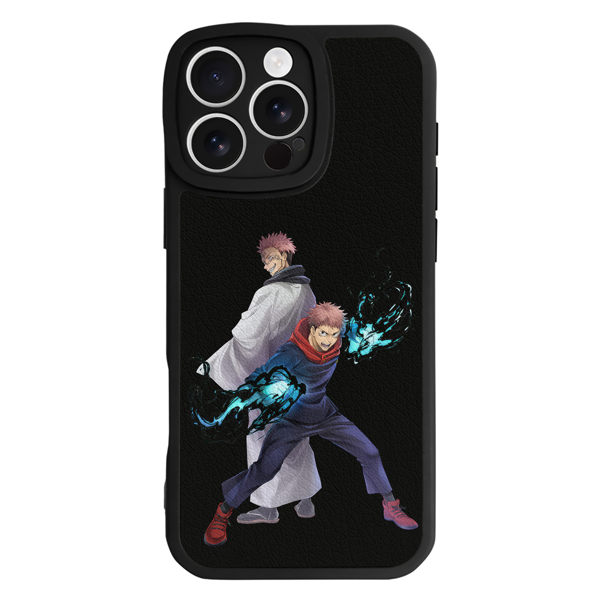 （画像用） 呪術廻戦 Jujutsu Kaisen 【iPhone 16シリーズ対応】シリコンスマホケース（レザー調） 材質：シリコン
